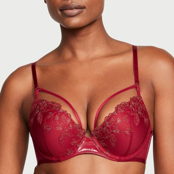 New!Victorias Secret Very Sexy Midnight Affair Embroidery Push Up Bra - Picture 2 of 12